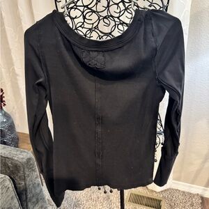 We the Free Long Sleeve Black Shirt size mediumum